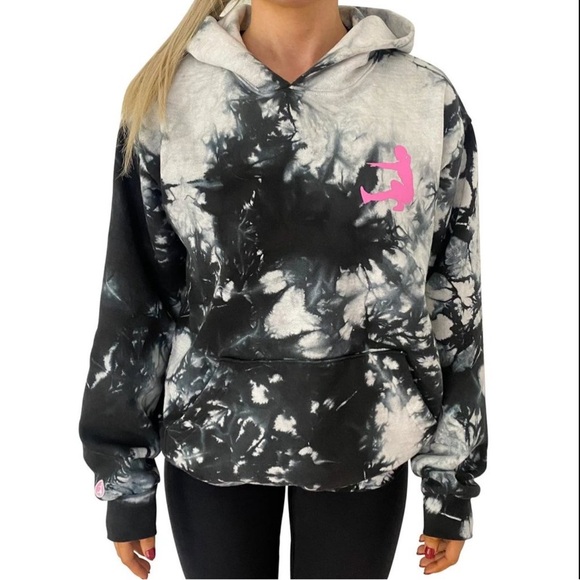 SuzieB Fitness Tops - Suzie B Fitness Tie-Dye Hoodie